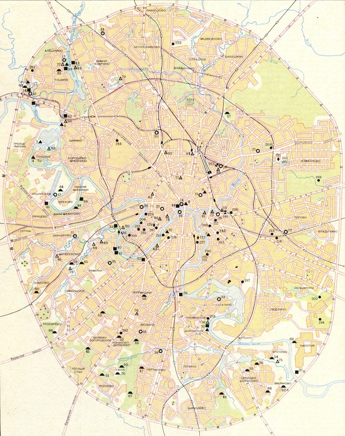Археологическая карта Москвы