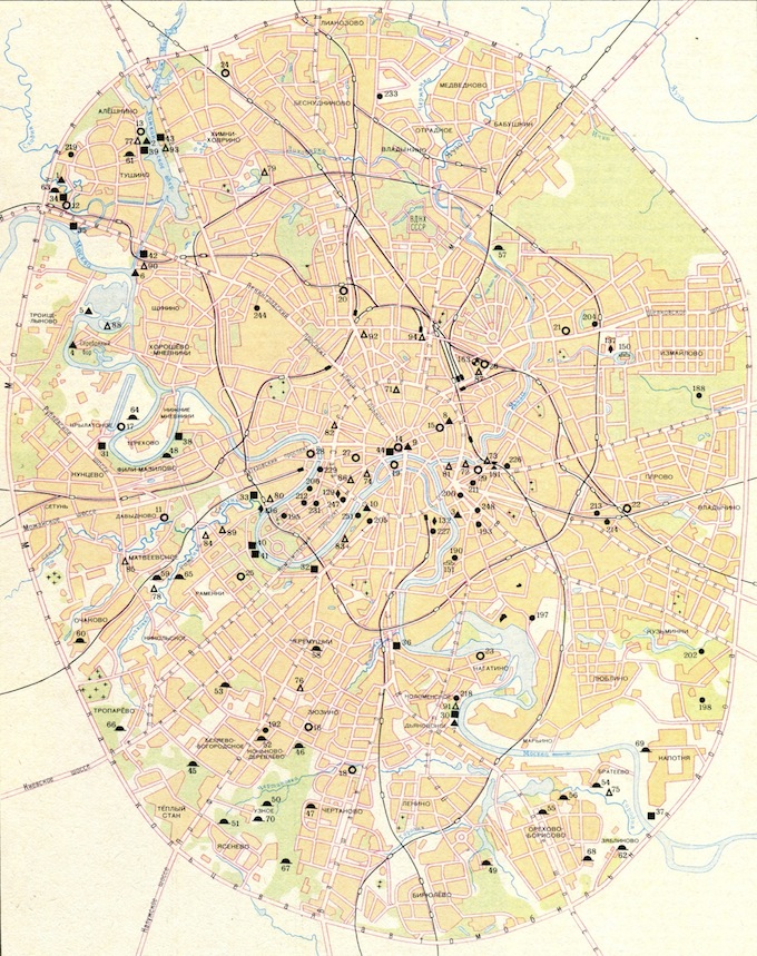 Город под москвой на карте. Археологическая карта Москвы. Карта заводов Москвы 1980. Карта Москвы 1980. Памятник археологии в Москве.