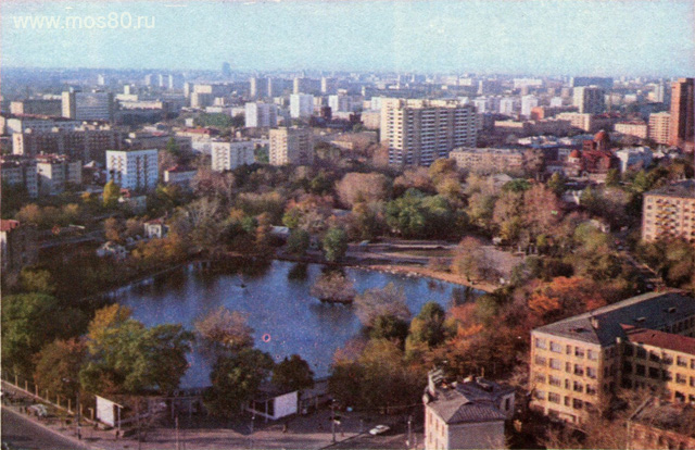 Вид сверху на Московский зоопарк