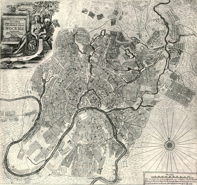 План Москвы 1739